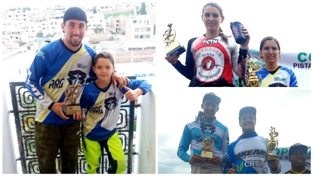 Latinoamericano de BMX Quito 2017 – Exequiel Torres, Mariana Díaz y Lautaro Agüero, repitieron el triunfo en Ecuador.