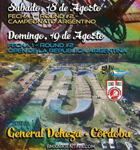 General Deheza – Córdoba – Sede de una Nueva Fecha del Campeonato Argentino de BMX y Open de la República Argentina 2018 – 28 Pilotos Sanjuaninos Serán de la Partida Este Fin de Semana